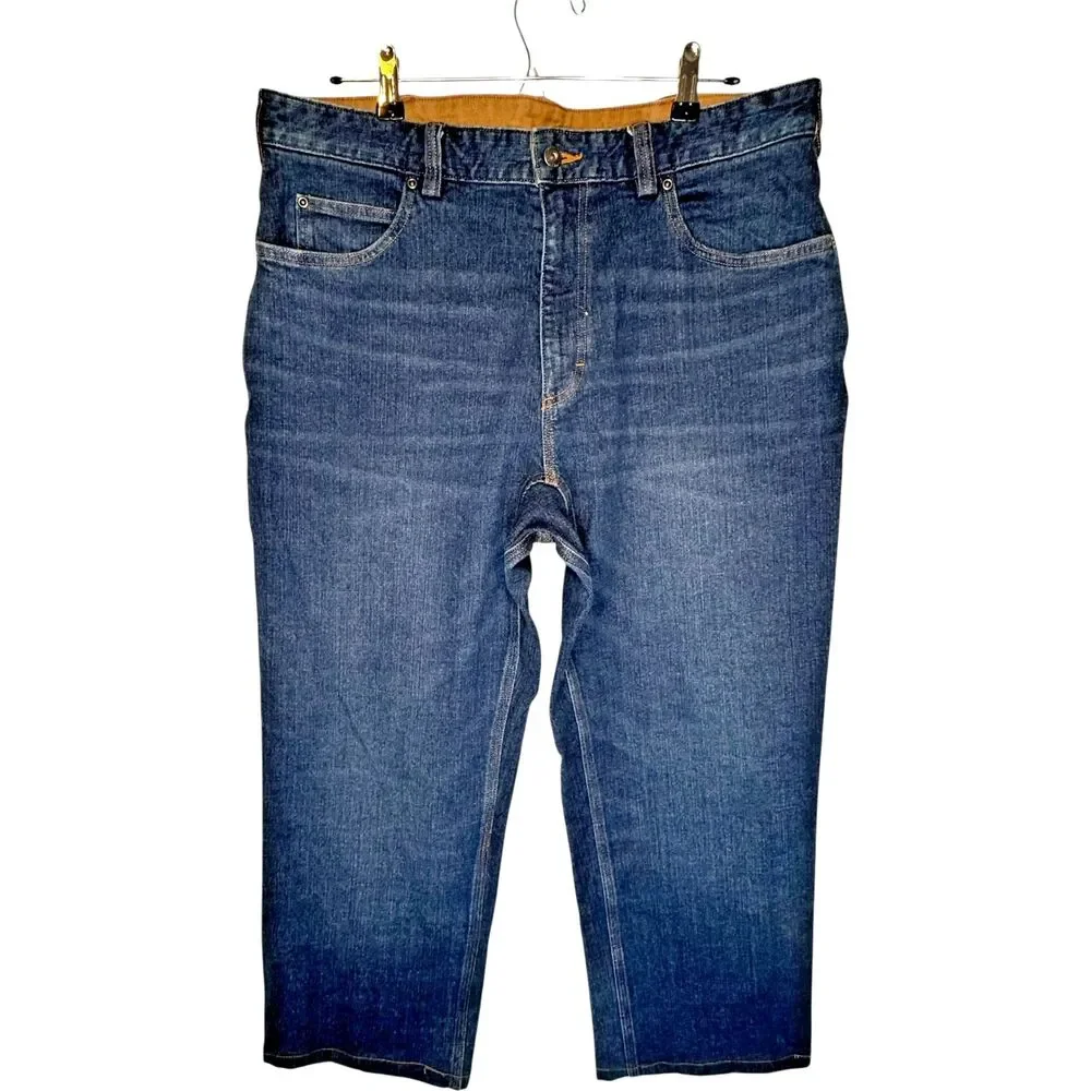 Duluth Trading DuluthFlex‎ Ballroom Jeans 36x26 Relaxed Straight TAILORED Short